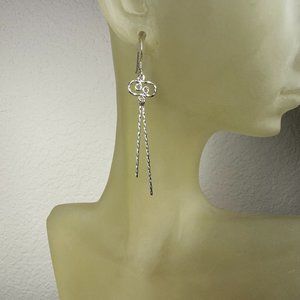 NEW Real Silver Dangling Fun Earrings